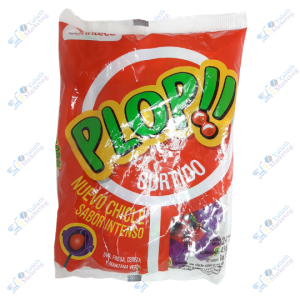 Confiteca Plop Chupetes Saborizados Relleno Surtido Packx24u 480 g