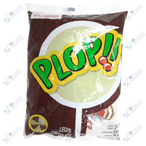 Confiteca Plop Chupetes Saborizados Leche Chocolate Packx24u 480 g