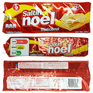 Noel Saltín Galletas de Sal Tradicional Packx3Tacos 300 g