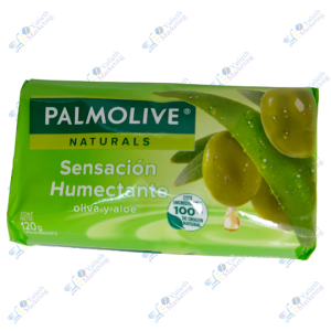 Palmolive Jabón de Tocador Humectante Oliva y Aloe 120 g