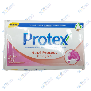 Protex Jabón de Tocador Antibacterial Omega3 110 g