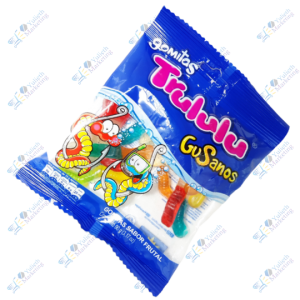 Super Trululu Gusanos Gomitas Saborizadas 90 g
