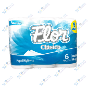Flor Papel Higiénico Clásico Pack x 6 u