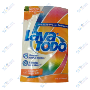 Lava Todo Naranja Mandarina Jabón en Barra Multiusos 245 g