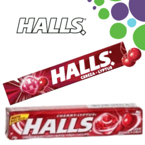 Adams Halls Caramelo Duro Cherry Lyptus Packx9u 25.2 gr