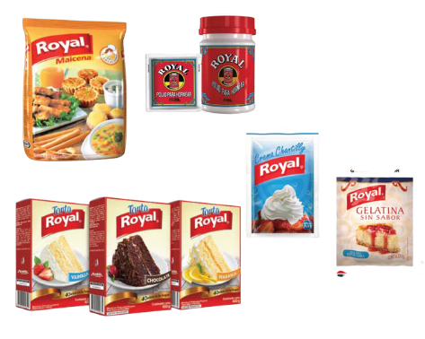 Insumos de pastelería Royal